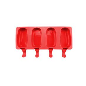 Forma Em Silicone Para Mini Picolé Magnum 4 Cavidades