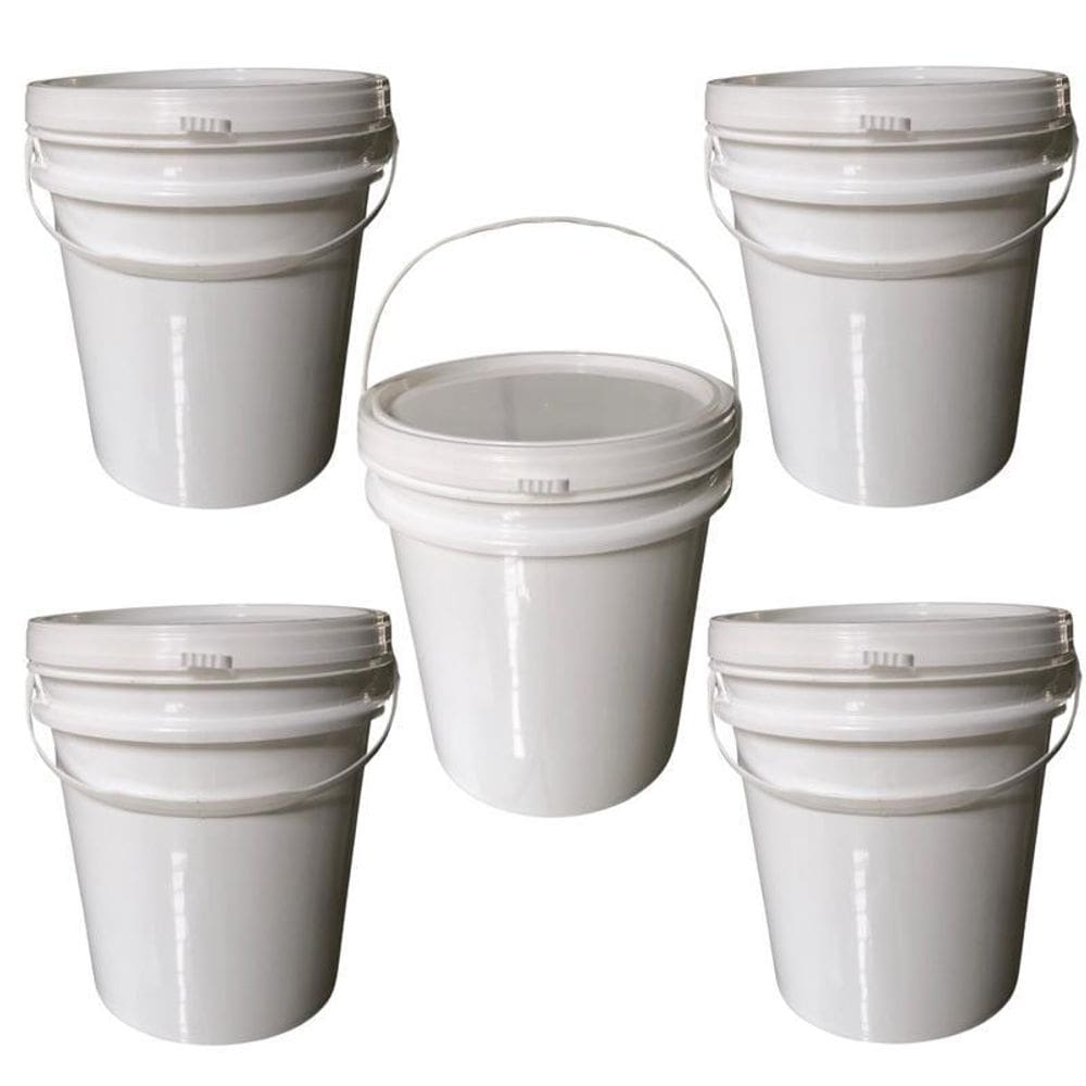 Balde 5L Com Alça Para Por Comida 5 Pçs