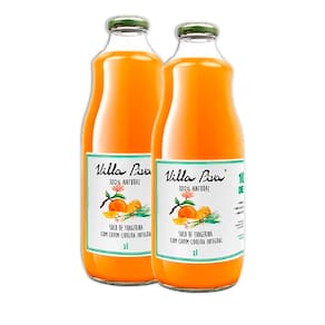 Kit 2X: Suco de Tangerina com Capim Cidreira Sem Açúcar Villa Piva 1L