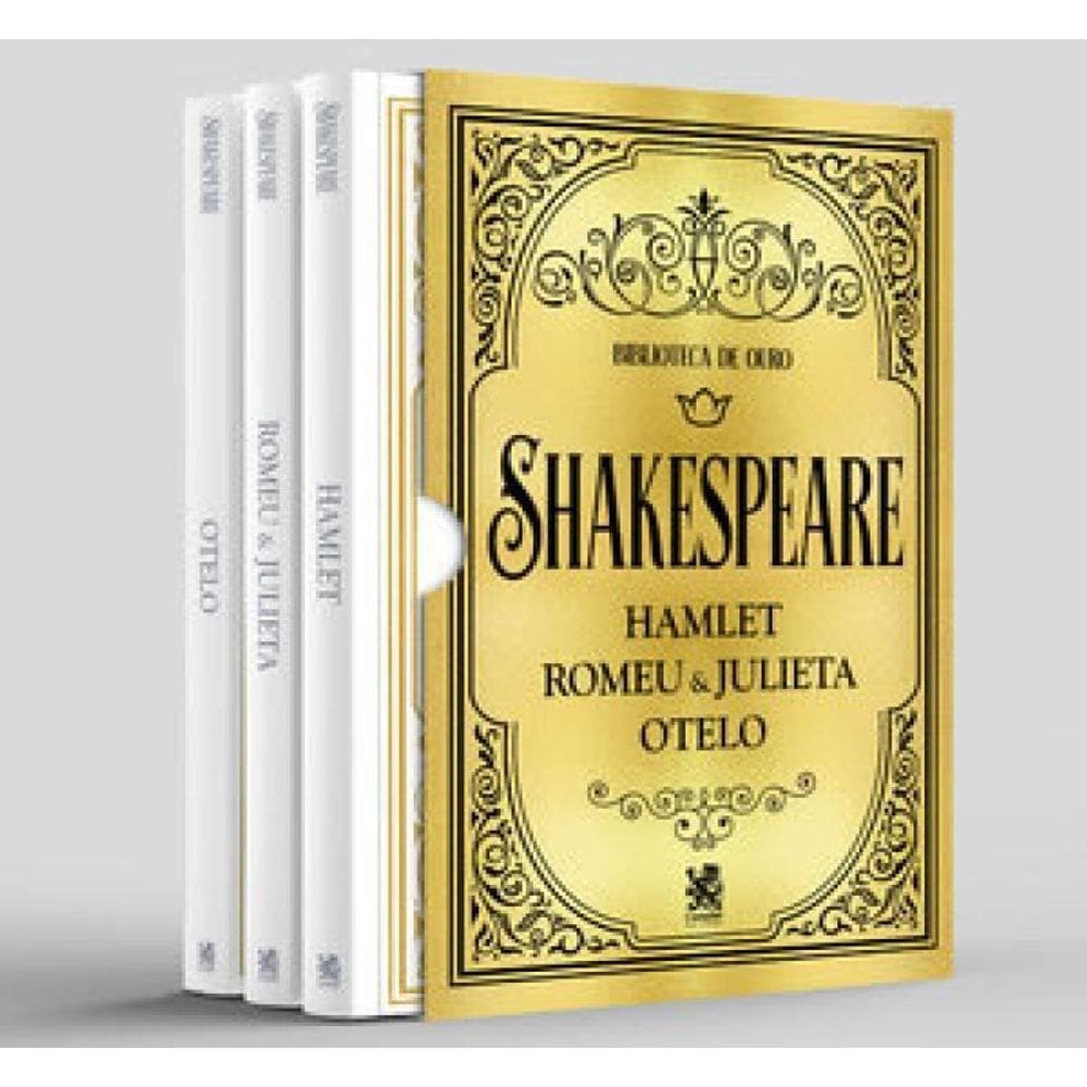 Biblioteca De Ouro Shakespeare Box Com 3 Livros