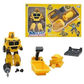 Robô Transformers Brinquedo Vira Caminhão Truck Acessórios