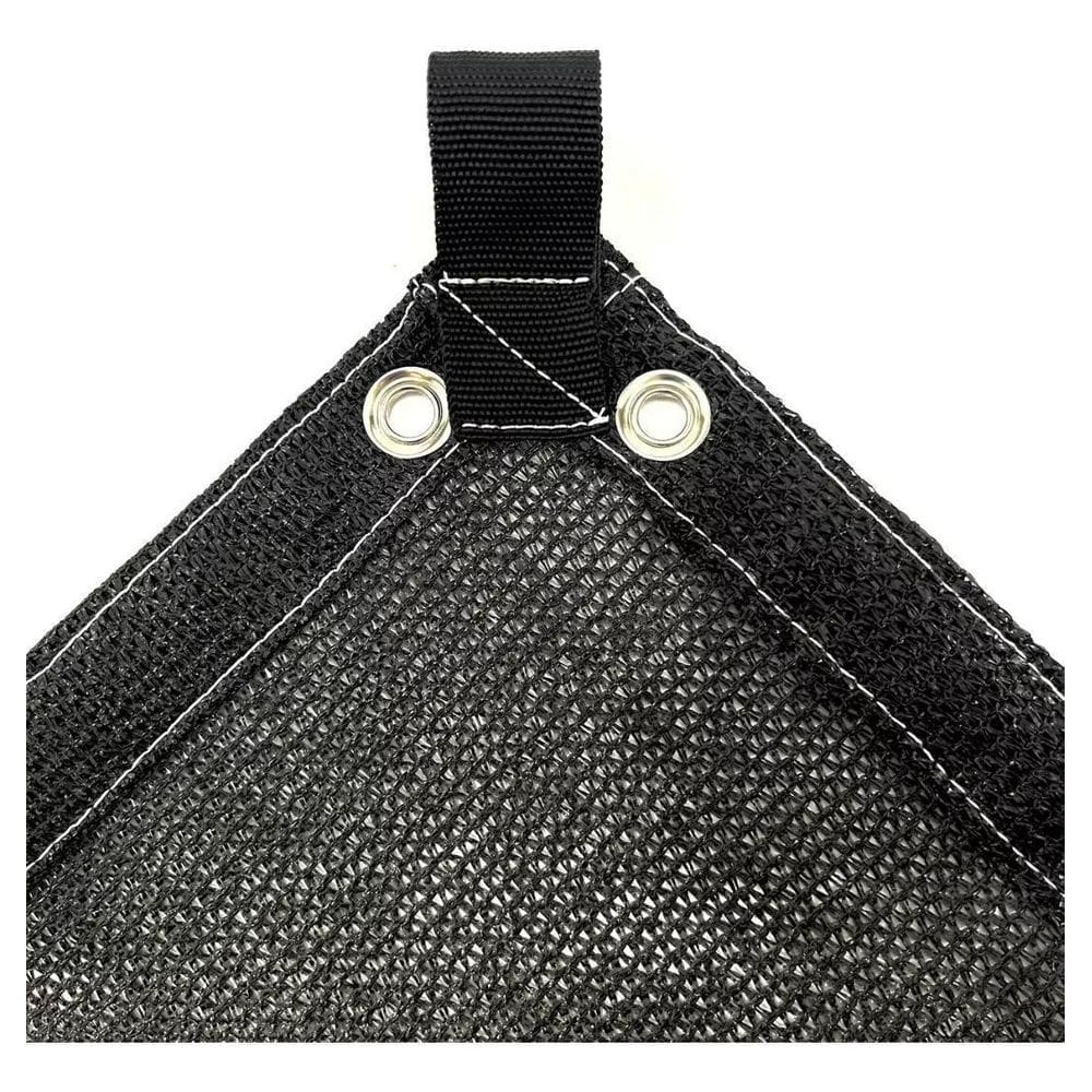 Tela Toldo Sombra Garagem Carro 80% Preta 2X2 Bainha Ilhos