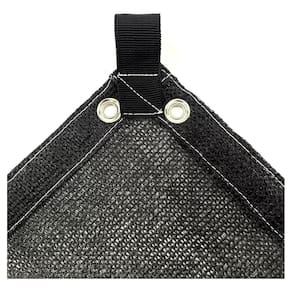 Tela Toldo Sombra Garagem Carro 80% Preta 2X2 Bainha Ilhos
