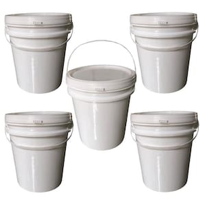 Balde Para Cera Quente 5L Com Tampa 5 Pçs