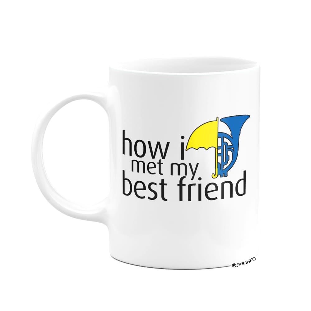 Caneca Geek - How i met my best friend - branca 325ml