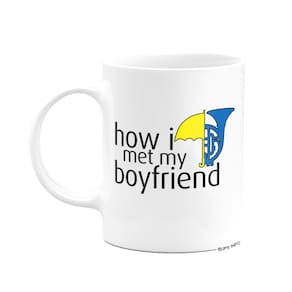 Caneca Geek - How i met my boyfriend - branca 325ml