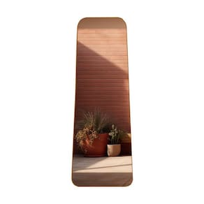Espelho Tetris Base Reta com Moldura Corpo Inteiro 170x70cm Caramelo