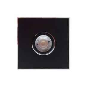Plafon Semi Embutido 1XMR16 GU10 12 X 12 Preto Texturizado Decoração