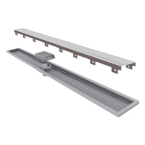 Ralo Linear Elleve Royal 118 100cm com Tampa Inox