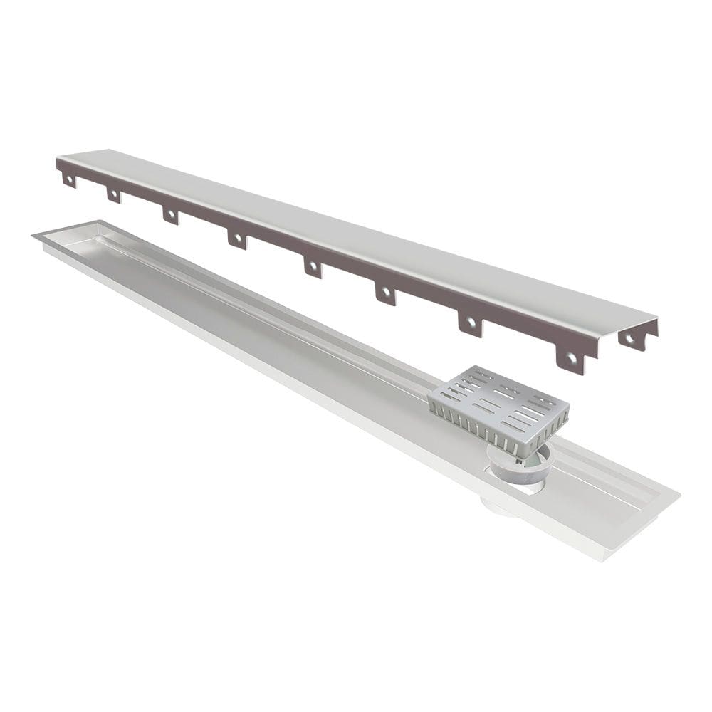 Ralo Linear Elleve Multimaster 285 180cm com Tampa Inox
