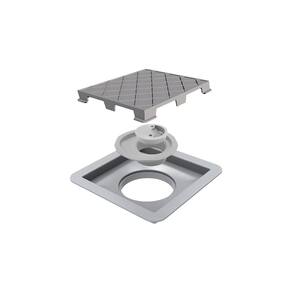 Ralo Linear Novii Seco Quadrado 4665 15x15 com Tampa Oculta
