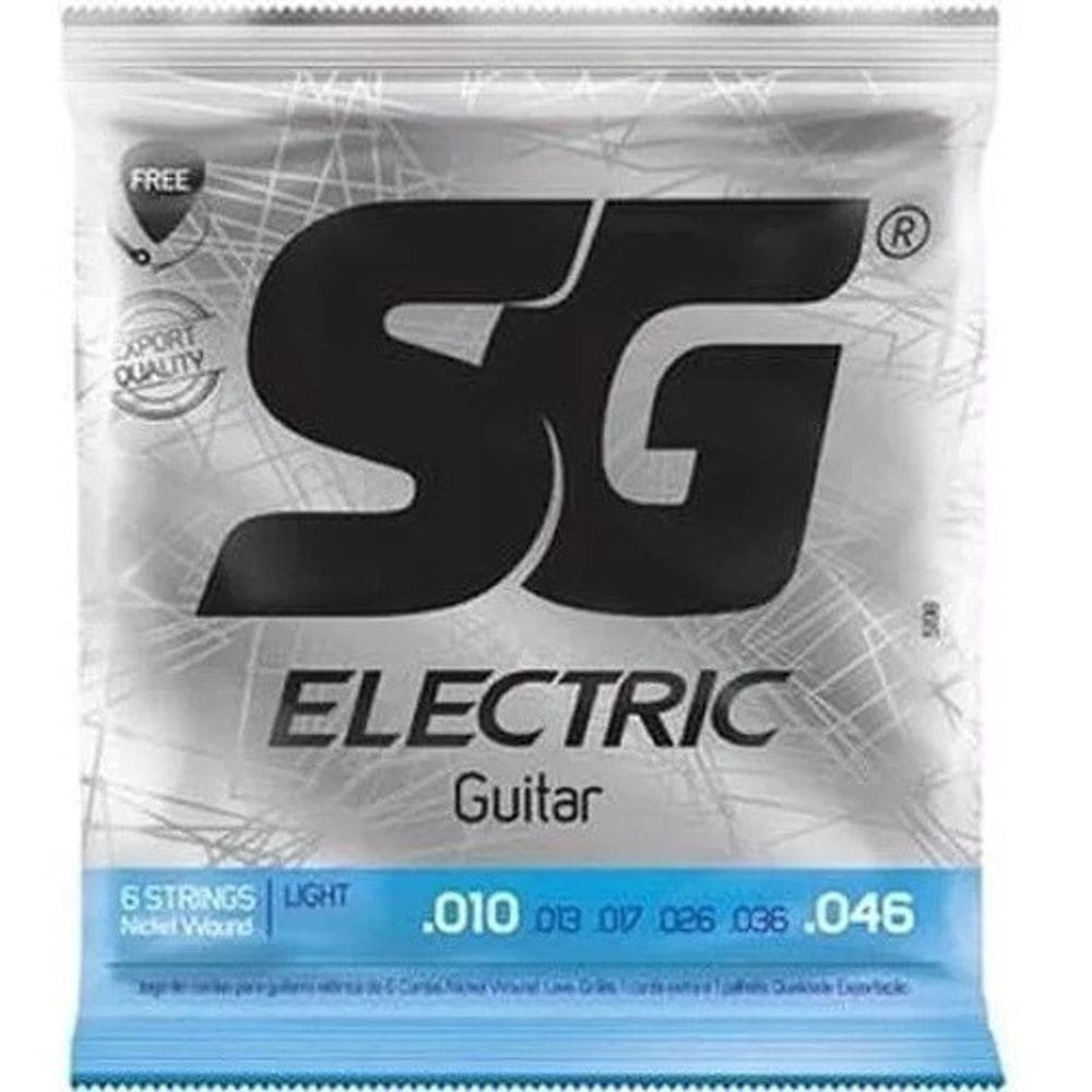 Encordoamento Cordas P Guitarra Eletrica 010 Sg + Mi Extra