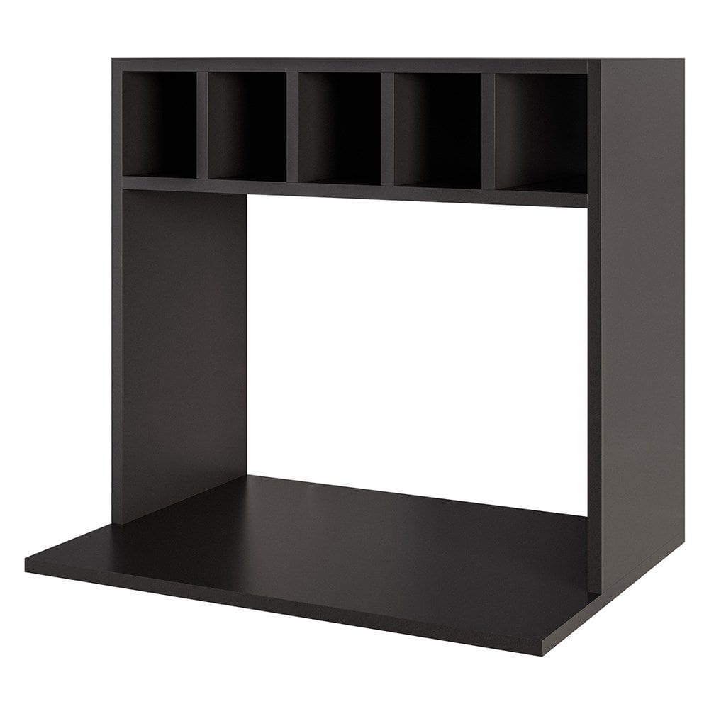 Suporte Micro-Ondas Forno Armário Aéreo com Adega 60cm Lótus M24 Preto - Mpozenato