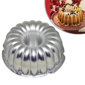 Forma Bolo Torta Suíça Decor2 (13x6cm) Alumínio Caparroz