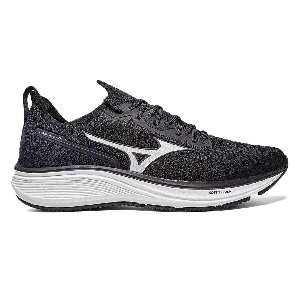 Tênis Mizuno Cool Ride 2 Masculino - Preto e Prata