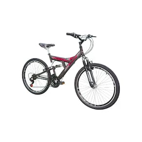 Bicicleta Aro 26 Track Bikes TB300 Freio a V-Brake Nylon Preto/Magenta