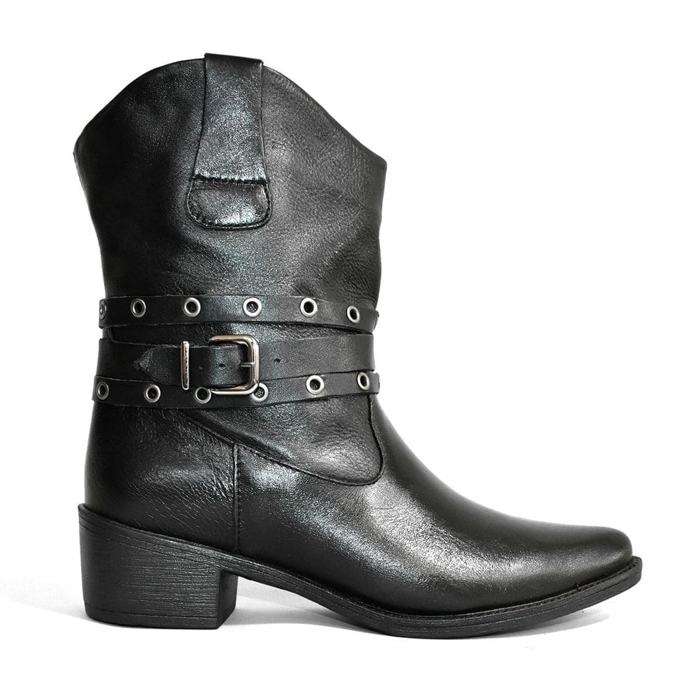 Bota Godiva Country Fivela Feminina Preta