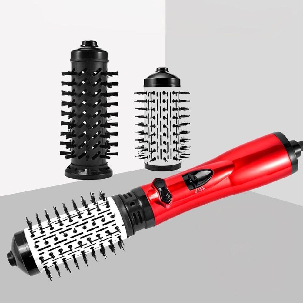 Escova Rotativa 2 Em 1 Secadora Modela Cabelo Liso Brilhante