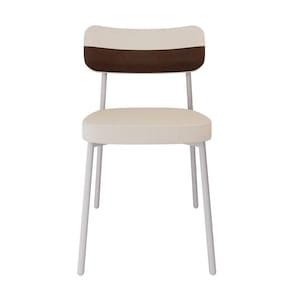 Cadeira Alloa Fixa com 4 Pés 50 X 44,7 X 83,8 Cm com 1 Unidade Palha/Whisky/Branco Epoxi