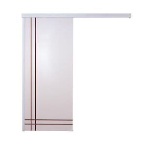 Porta De Correr Branco Prime Frisada F06 210x80