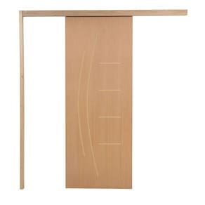 Porta De Correr P- Verniz Frisada Smille 210x70