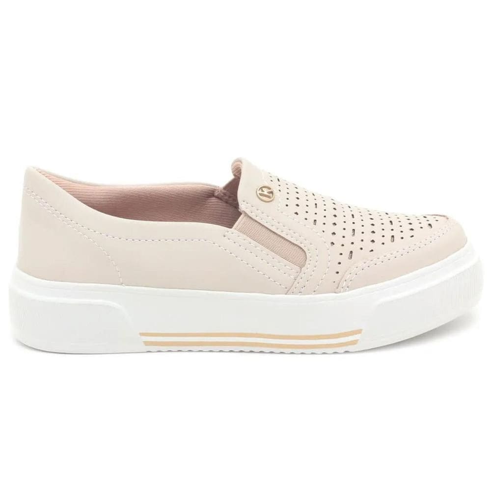 Tênis Kolosh Slip On Plataforma Feminino Creme