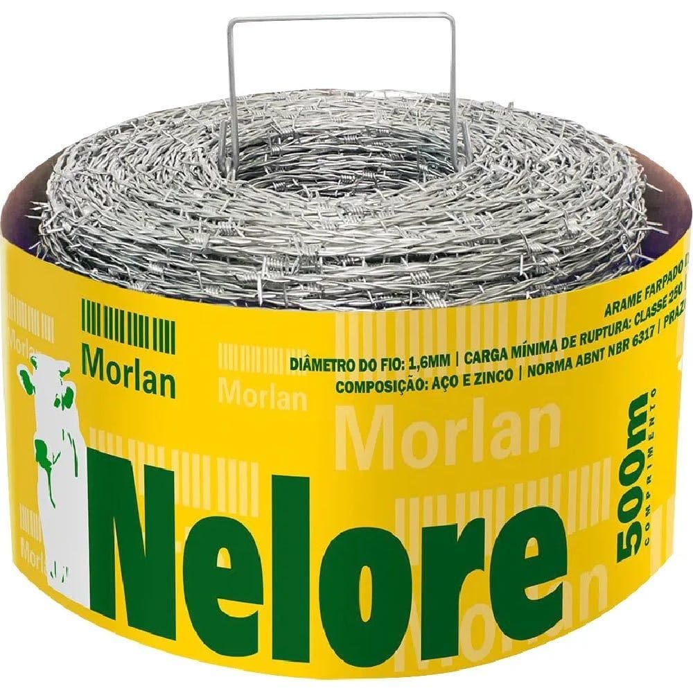 Arame Farpado 500 Metros Nelore 1,60mm 1078 MORLAN