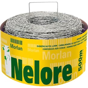 Arame Farpado 500 Metros Nelore 1,60mm 1078 MORLAN