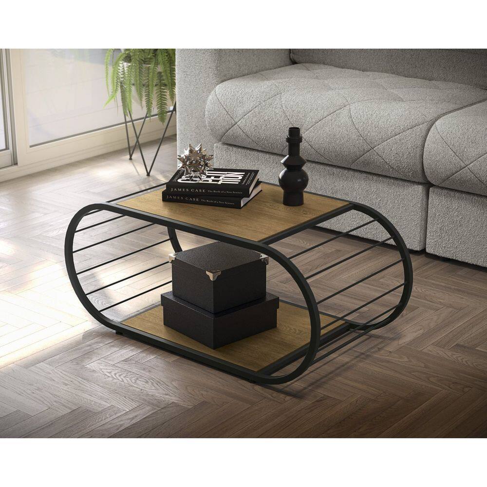 Mesa de Centro para Sala de Estar Freijó/Preto