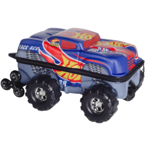 Mochila 3D Roda Tripla Hotwheels Race Monster Trucks Meninos