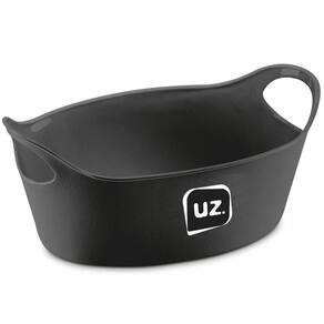 Kit 12 Cestos para Servir Porções Batata Frita Preto 21x9cm