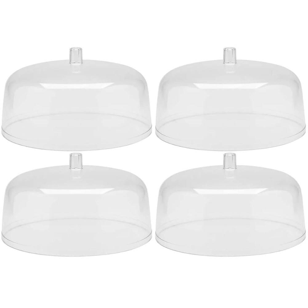 Kit 4 Cúpulas para Prato de Bolo 30cm Tampas Boleira Natural