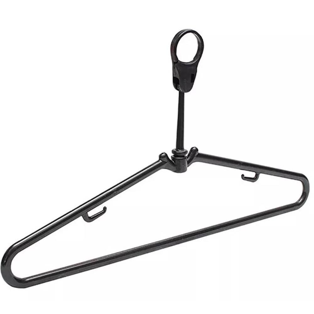 50 Cabides Antifurto Fixo Hotel Preto Clássico Inteligente d