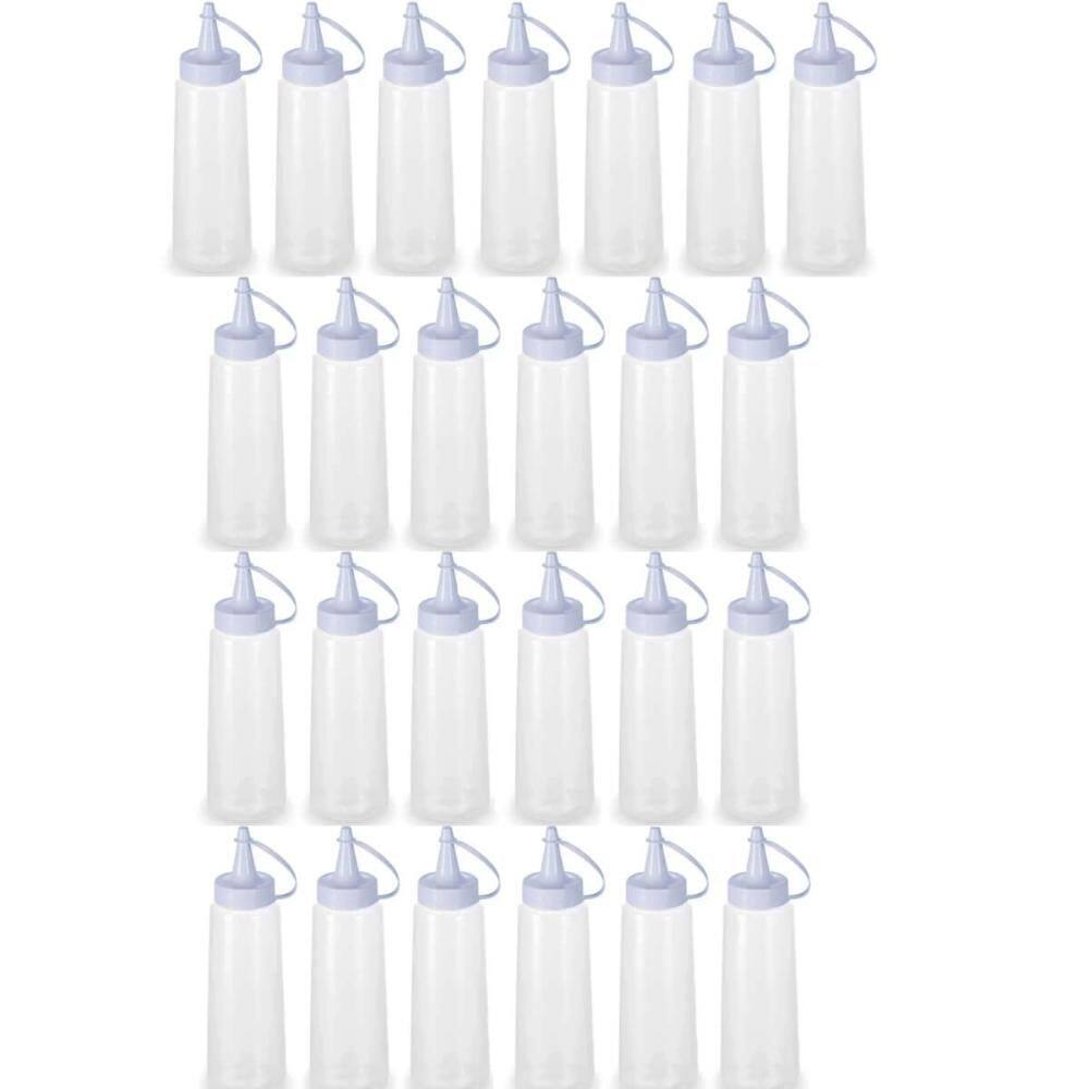 25 Bisnagas de Condimentos Plásticas 250ml para Molhos Ketchup Maionese Plasvale Profissionais