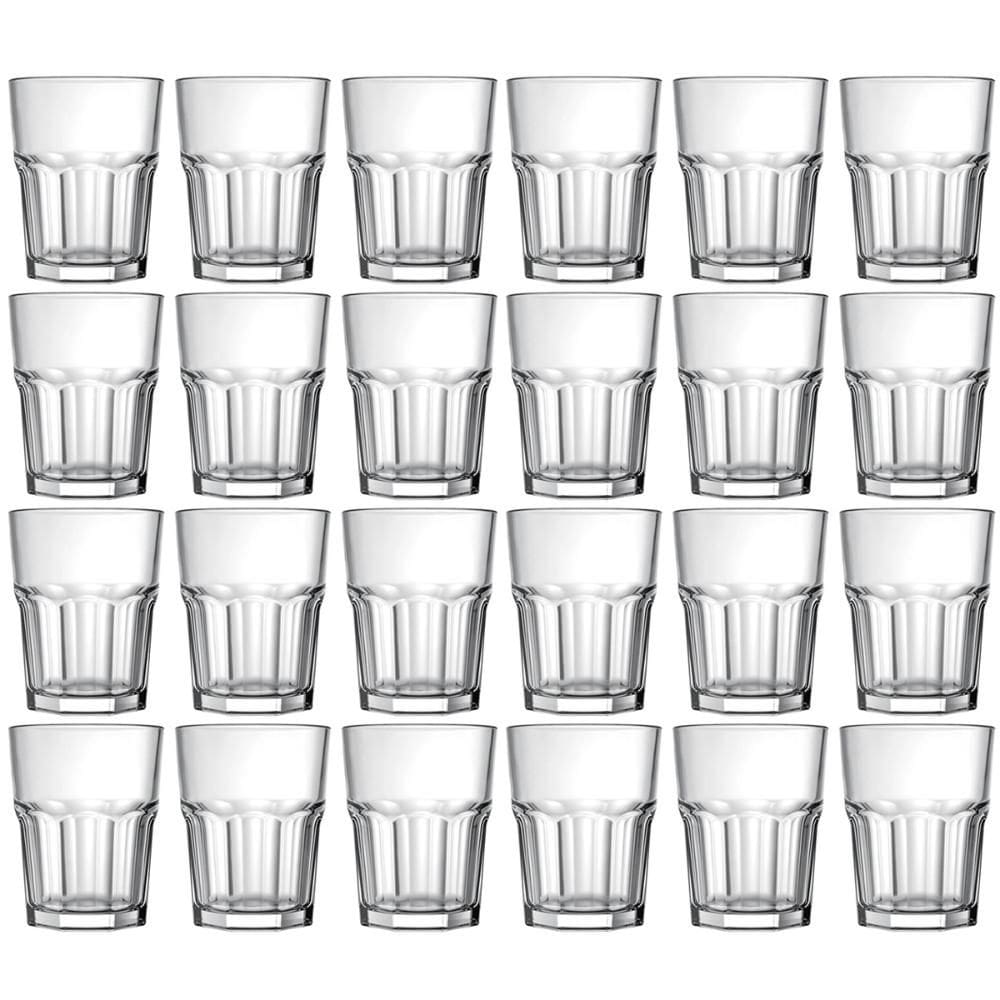 Jogo 24 Copos Bristol Nadir Figueiredo Vidro 60ml cada Dose Cachaça Destilados Aperitivo