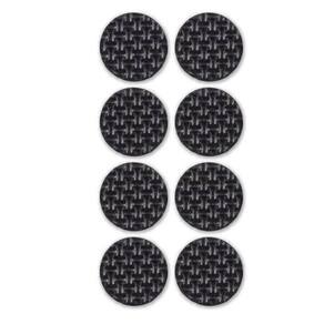 Protetor Anti Risco Redondo Adesivo Pé de Cadeira Pequeno 2,2cm EVA Preto 24un