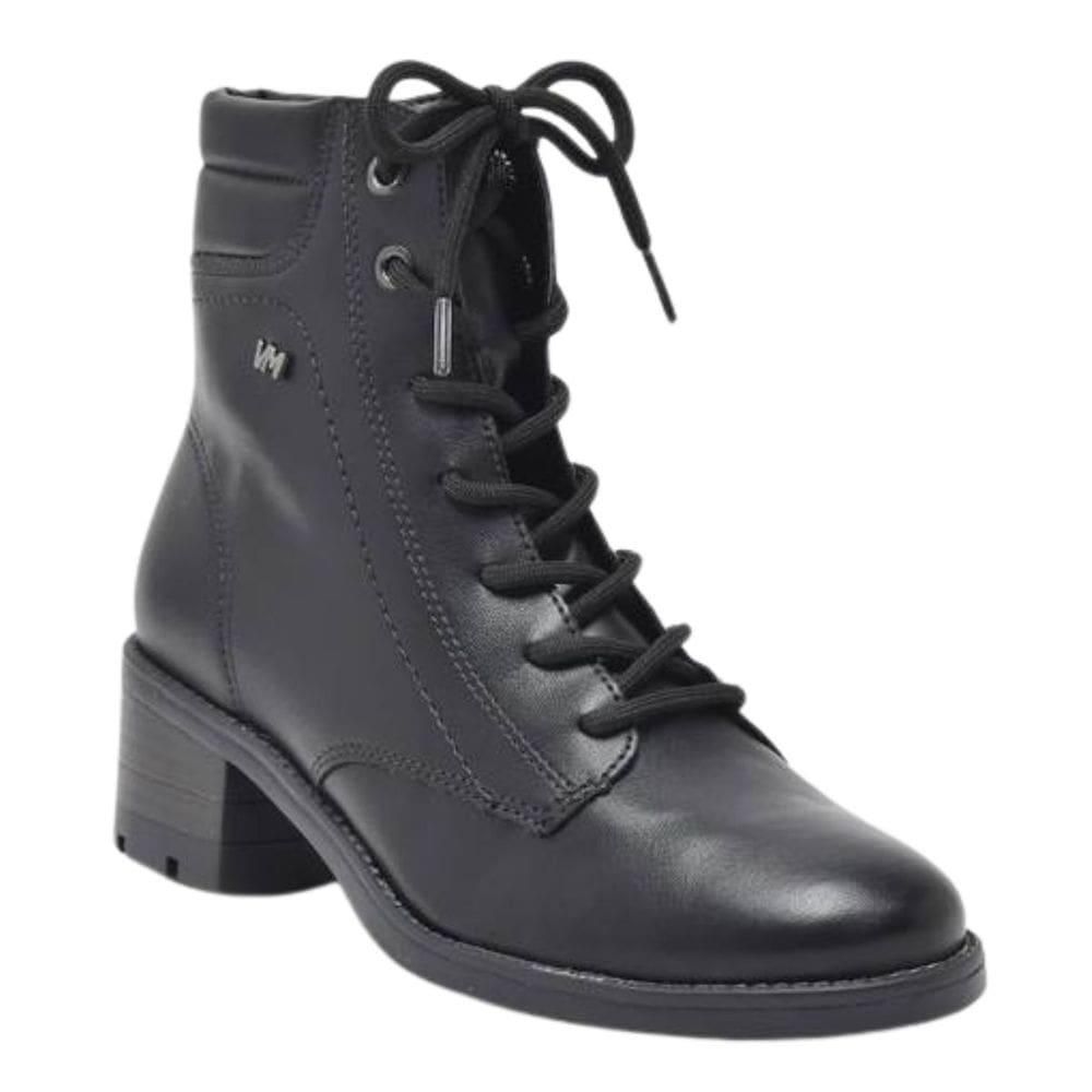 Coturno Via Marte Cano Curto Napa Feminina Preta