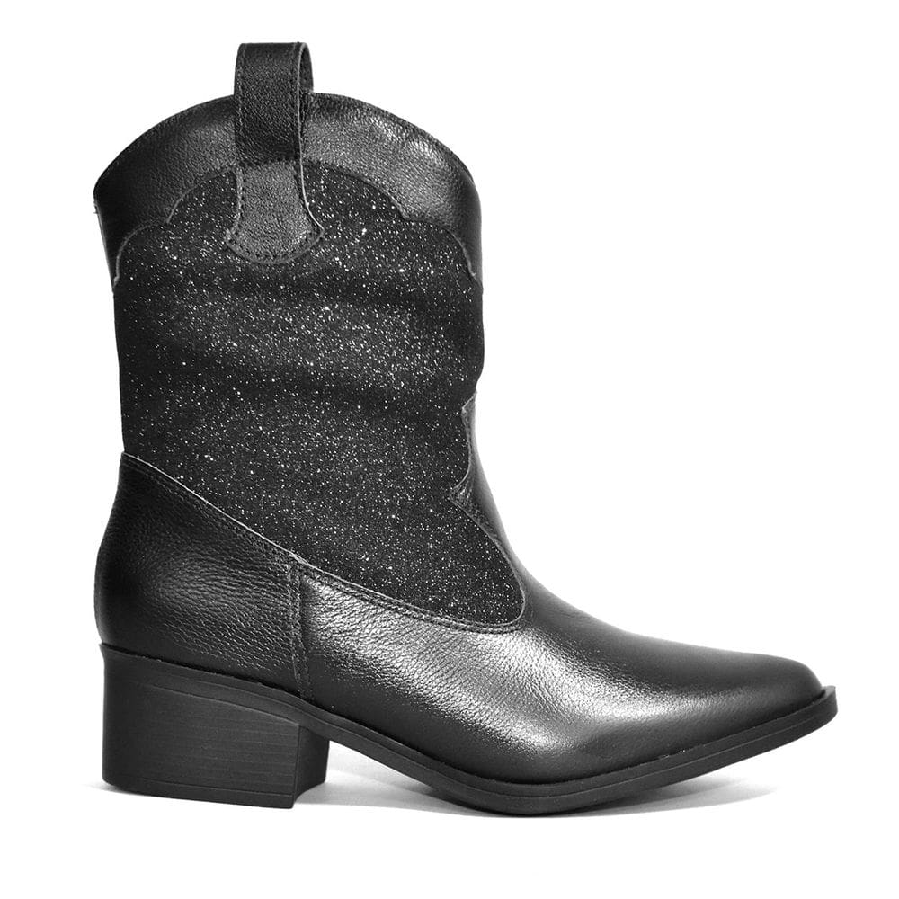 Bota Godiva Country Com Brilho Feminina Preta