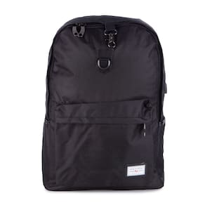 Mochila para Notebook Executiva Ht-8002 Tecido Impermeavel Entrada Usb Poliester - Preta