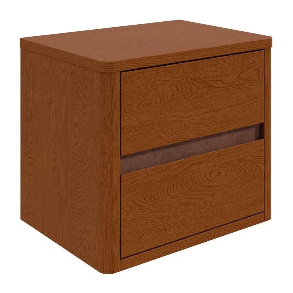 Mesa de Cabeceira Lopas Leder 2 Gavetas