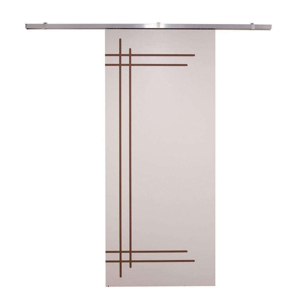 Porta De Correr Branco Prime Frisada Kit Alumínio F05 - 210x100