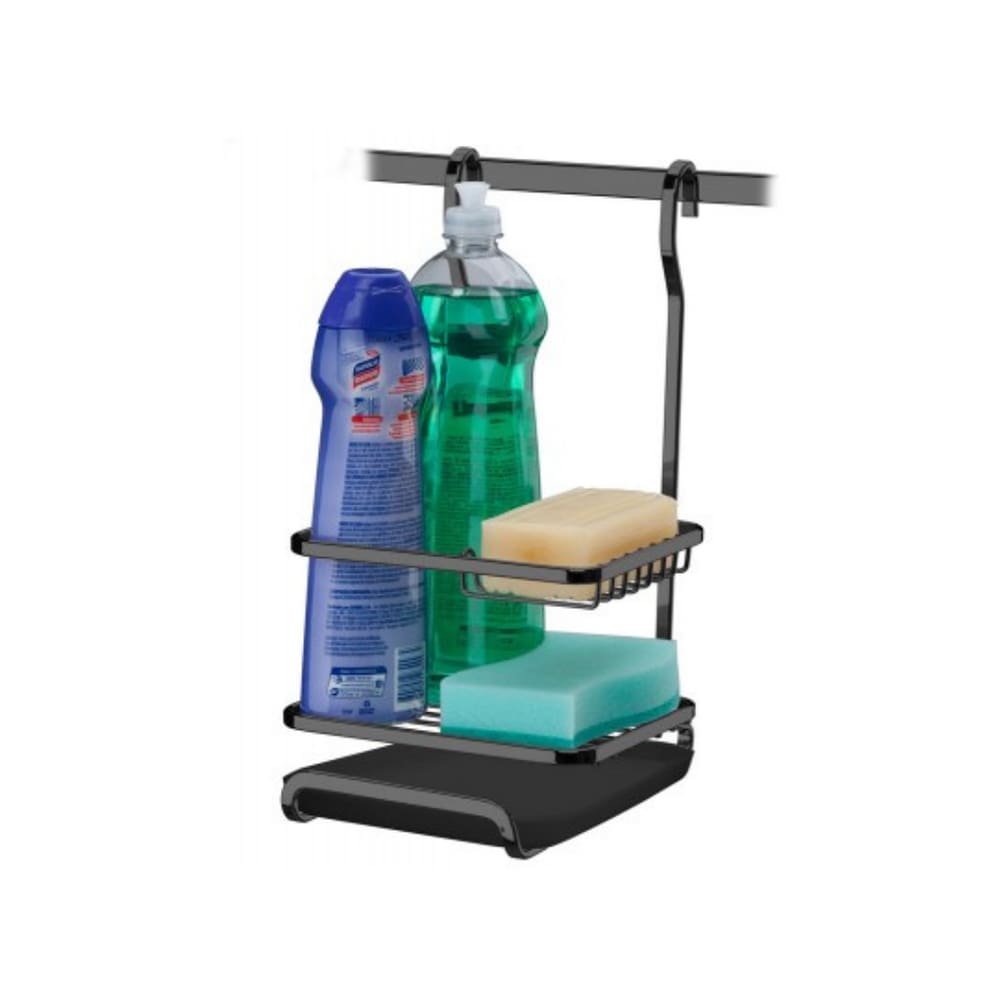 Suporte Para Detergente E Esponja De Parede Em Aço Carbono Bella Cucina Future Rose Gold