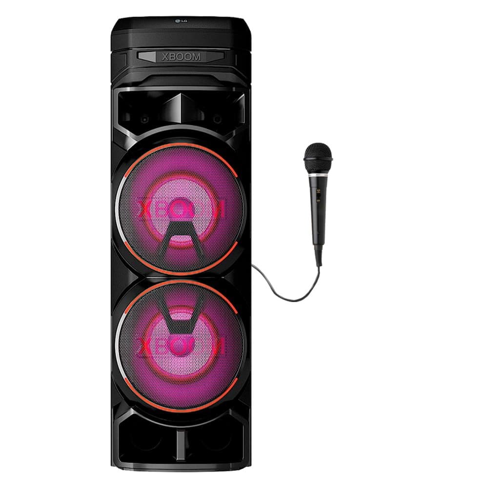Caixa de Som Acustica LG Xboom RNC9 LED Bluetooth Rádio 410w-1 Mic
