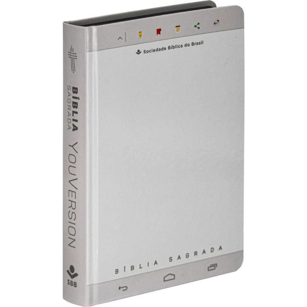Bíblia Sagrada YouVersion - NTLH - Branca - SBB Com Adesivos