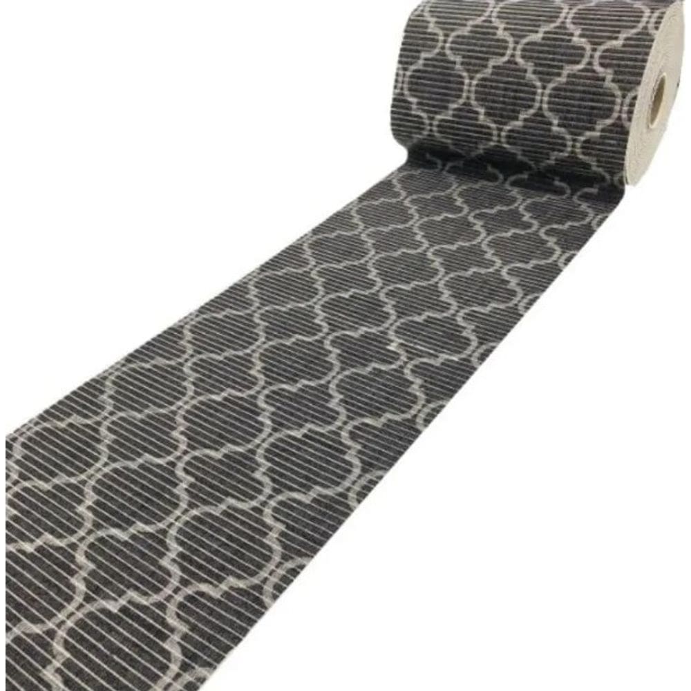 Tapete Tropical Arabe Preto 43Cm X 1M Kapazi