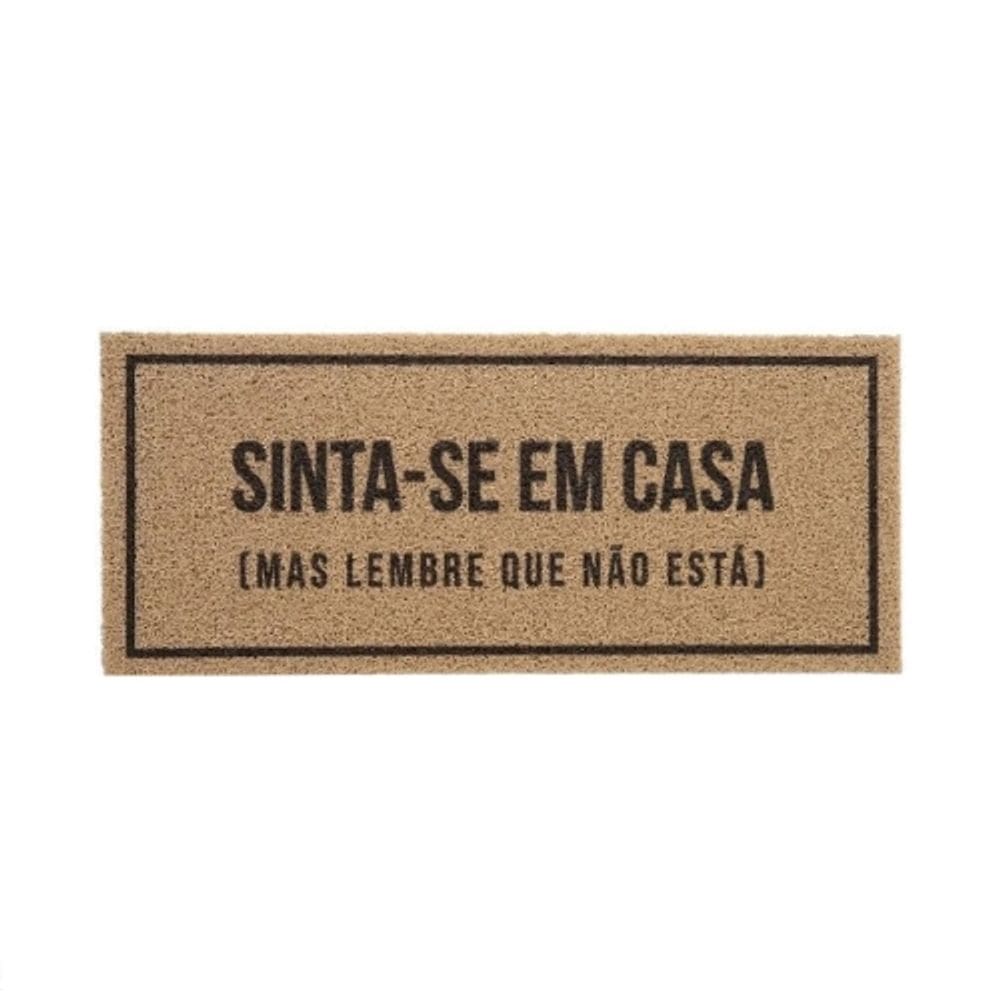 Capacho Vinil Sinta Se Em Casa 30X70cm Kapazi