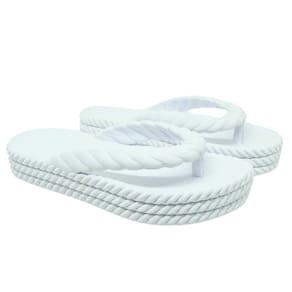 chinelo de dedo feminino trançado nuvem antiderrapante confortável