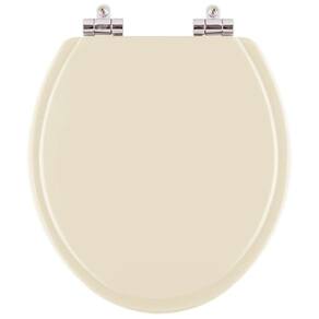 Assento Sanitario Poliester Soft Close Angra Bone P/ Louça Ideal Standard