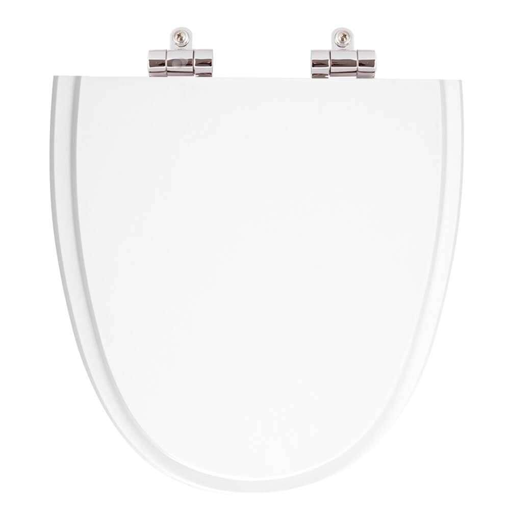 Assento Sanitário Poliester Soft Close Up Branco para vaso Celite
