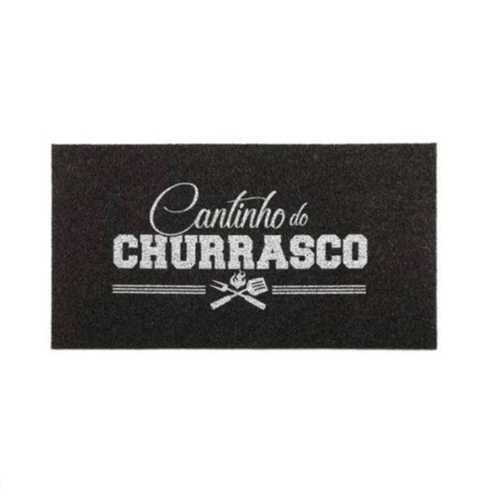 Capacho Super Print Cantinho Do Churrasco 40X75cm Kapazi